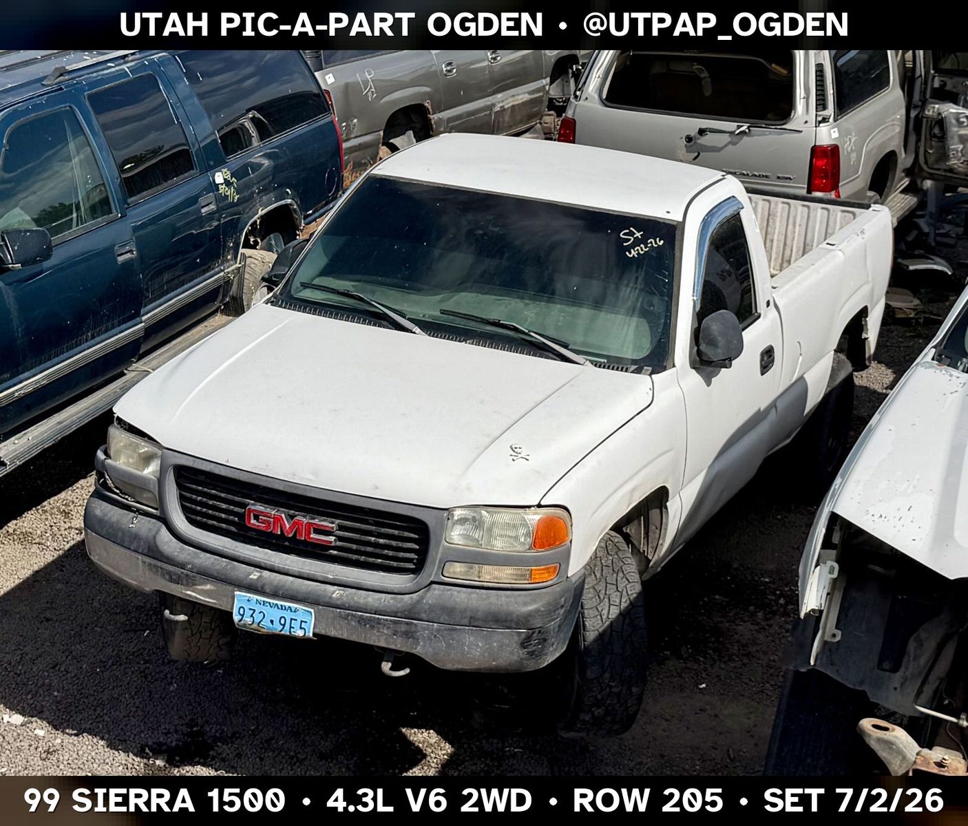 1999 GMC Sierra 1500 GMT800 Parts - UTPAP Ogden