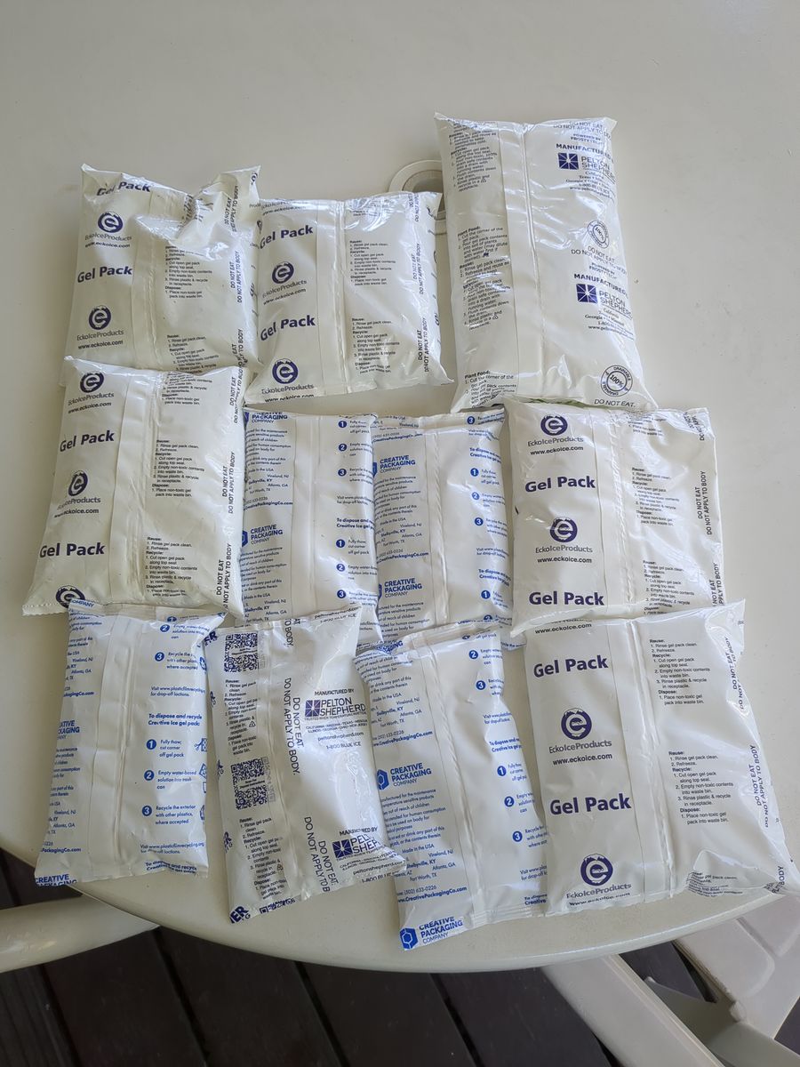 Freezer ice packs - three sizes