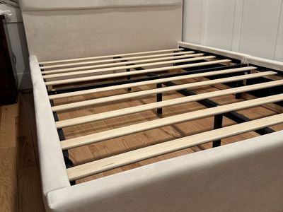 Beautiful white bed frame