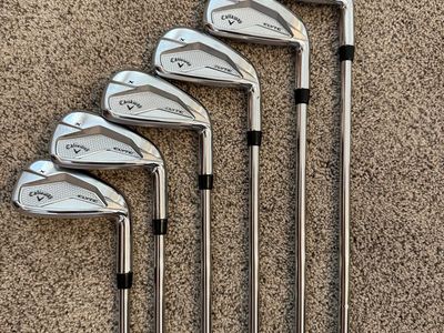Callaway Elite X Irons (5-PW) - True Temper Stiff Shaft, Mid-Size Golf Pride Grips, Right-Handed