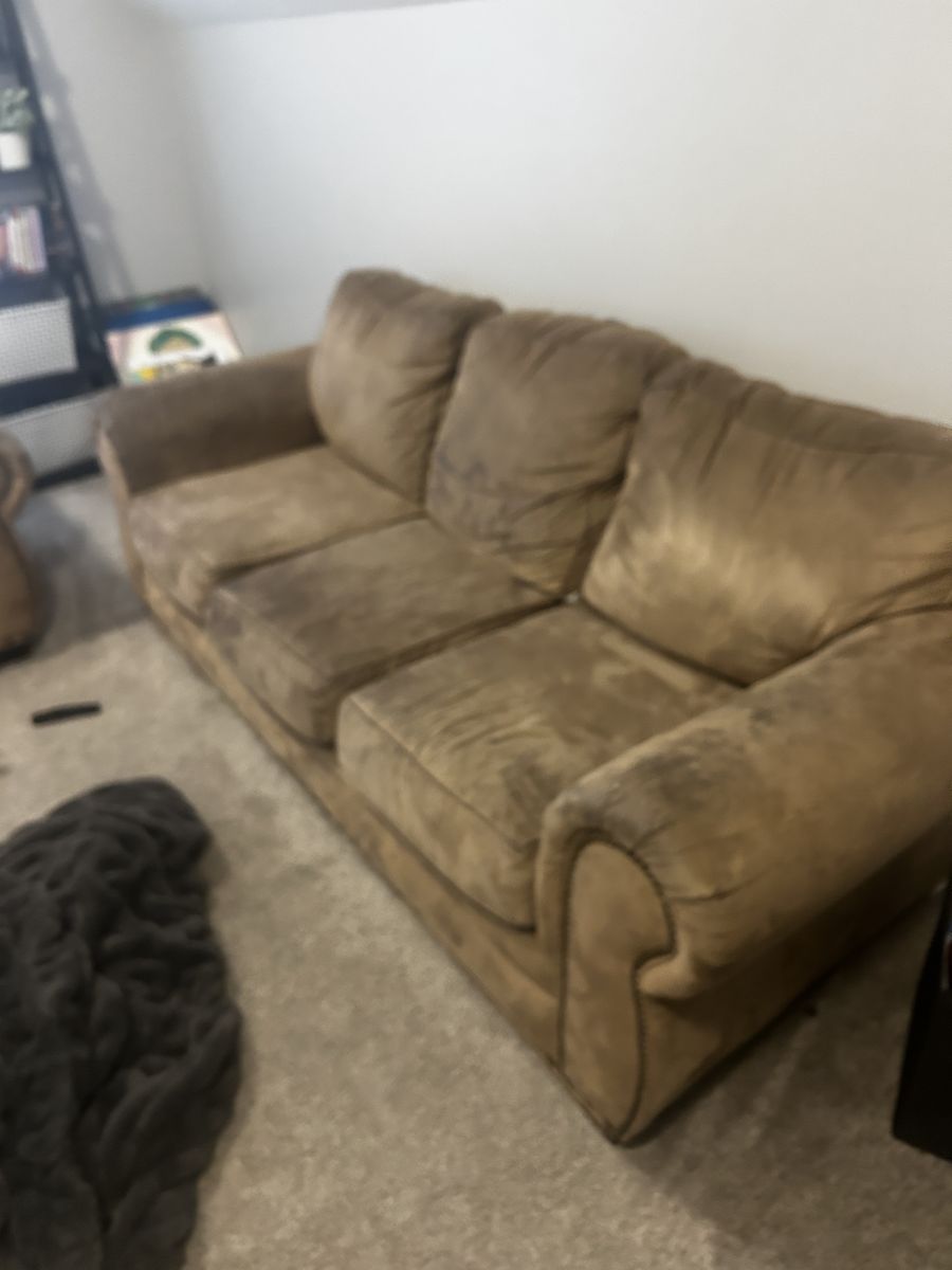 Microfiber Couch and Loveseat
