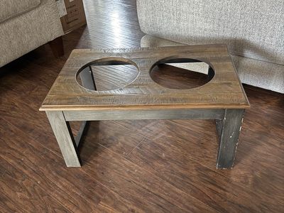 Elevated stand for dog bowls (bowls not included)