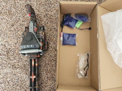 Unbranded Gel Ball Blaster Toy Gun Minigun Style with 30,000 Gel Balls & Eye Protection