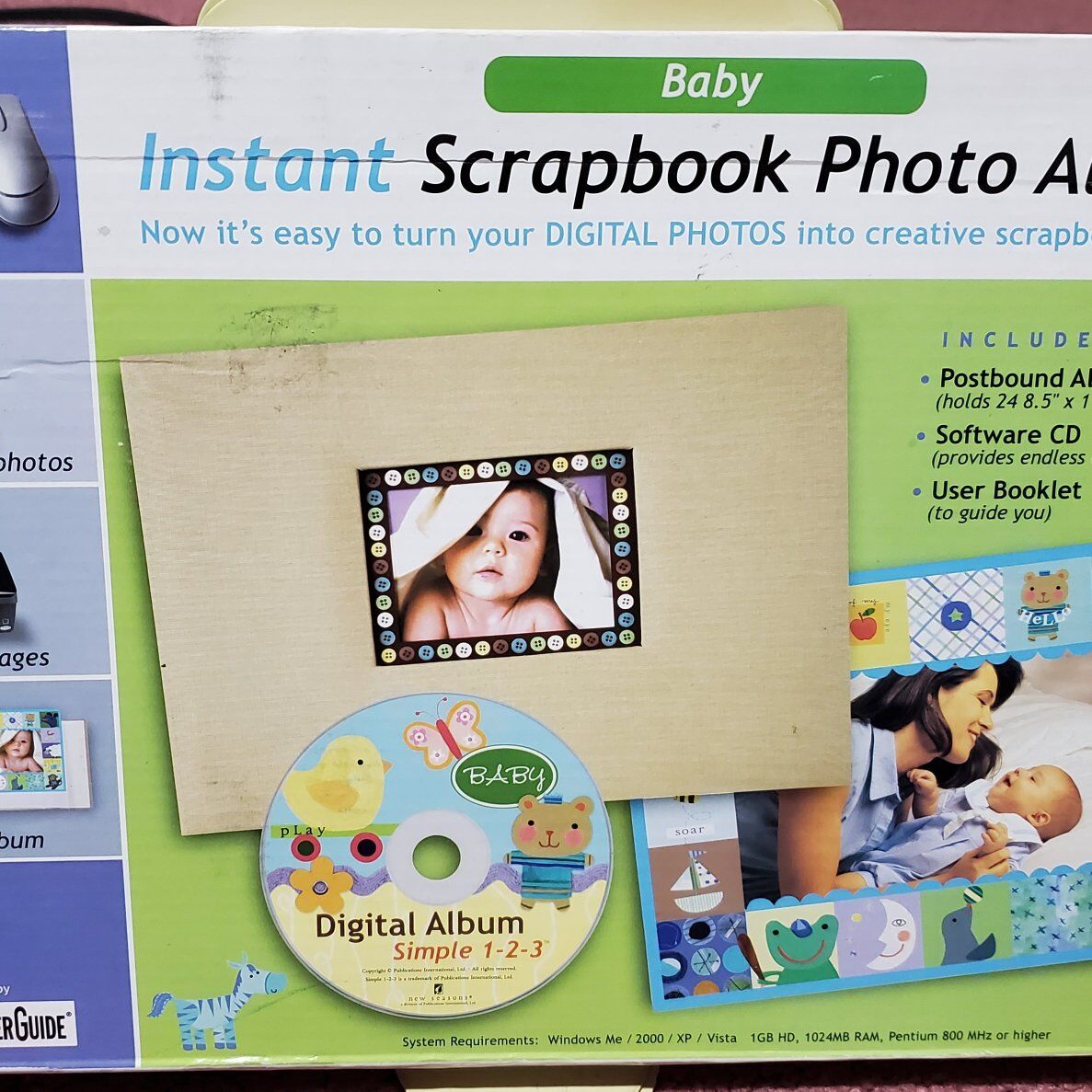 Baby scrapbook photo album
