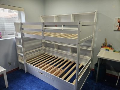 Twin Wooden Bunk Bed