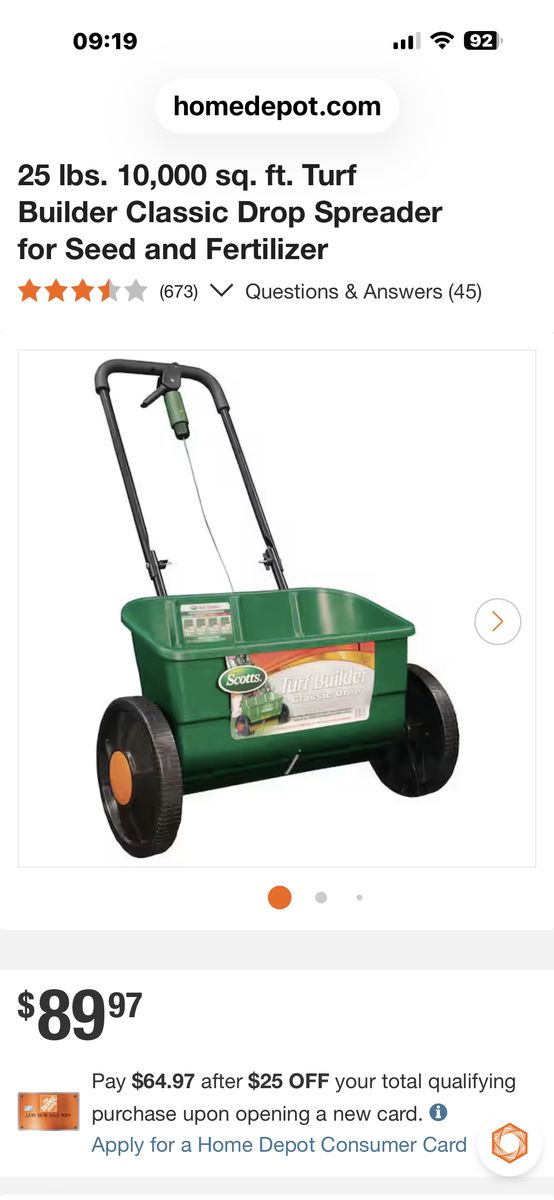 Scotts Fertilizer Spreader