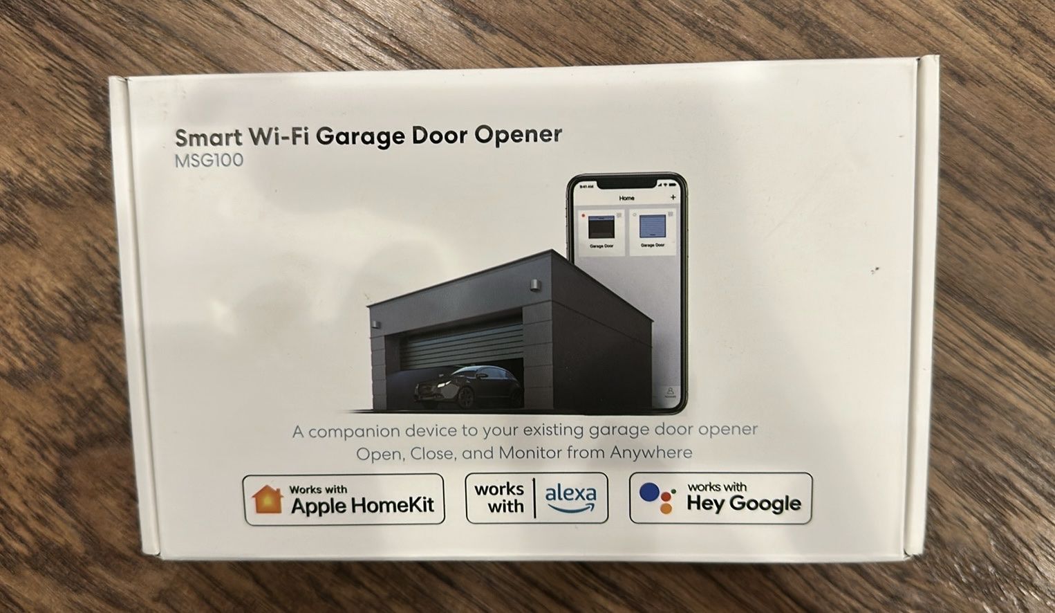 Meross MSG100 Smart Wi-Fi Garage Door Opener - HomeKit, Alexa, Google Compatible