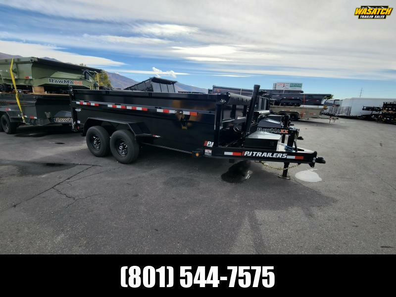 2025 PJ Trailers 7X14 DT Telescopic Dump Trailer