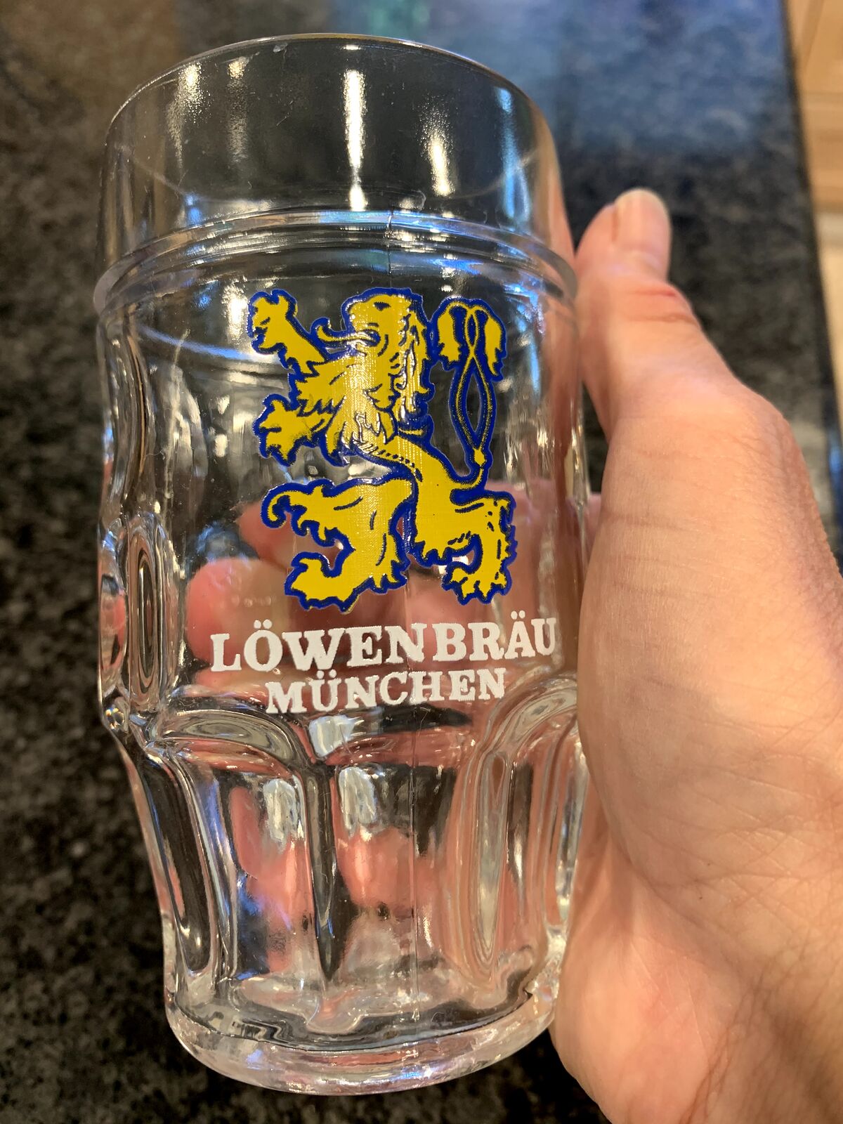 Vintage 1980 Löwenbräu Munich Beer Mug (0.25L)