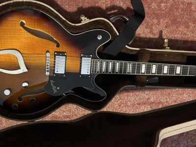 Hagstrom Viking XII 12-String Semi-Hollow Electric Guitar Sunburst with Hardshell Case, Ibanez Roadstar II from 1982, Yamaha