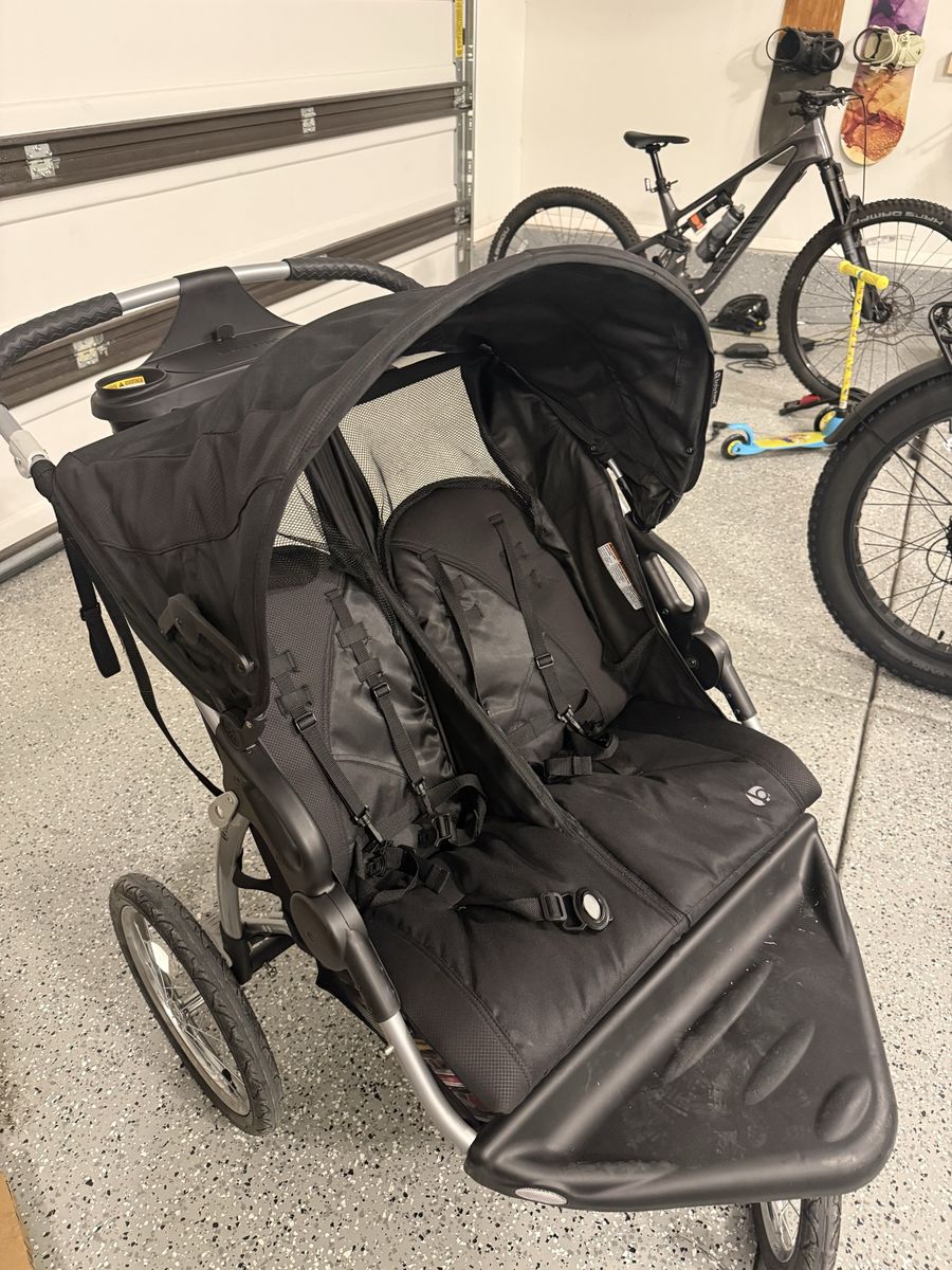 Baby Trend Expedition Double Jogger Stroller Black - Side-by-Side Double Stroller