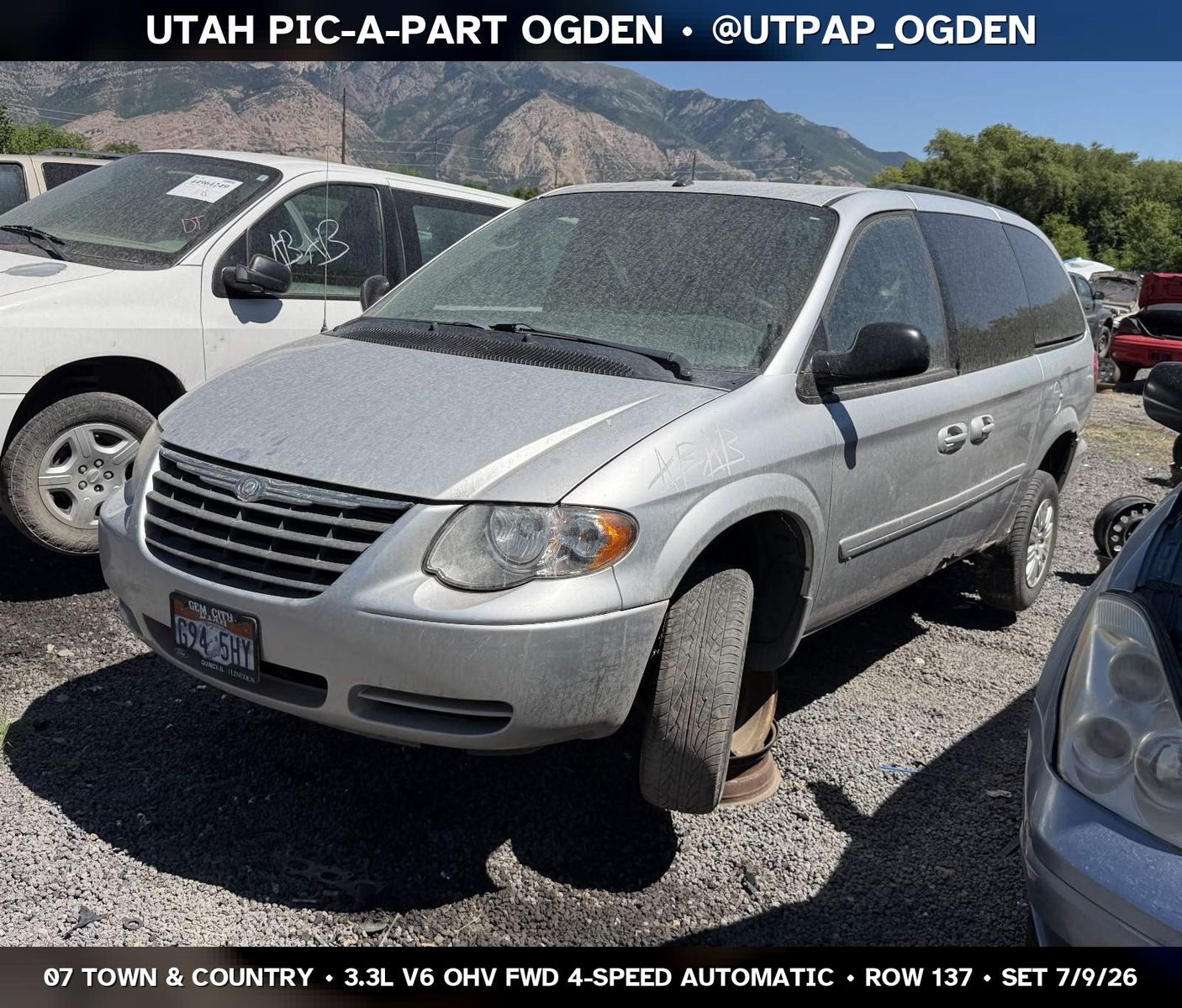 2007 Chrysler Town & Country Parts - UTPAP Ogden