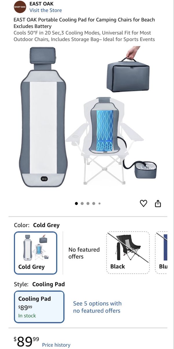 Portable cooling pad