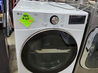 BRAND NEW! LG THINQ 7.4 CF FRONTLOAD GAS DRYER!
