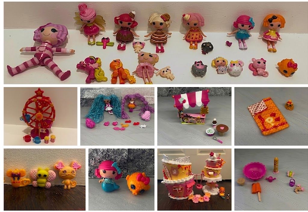HUGE collection Lalaloopsy Minis Lot: Playsets, Loopy Hair Dolls, Tinies & Accessories Bundle