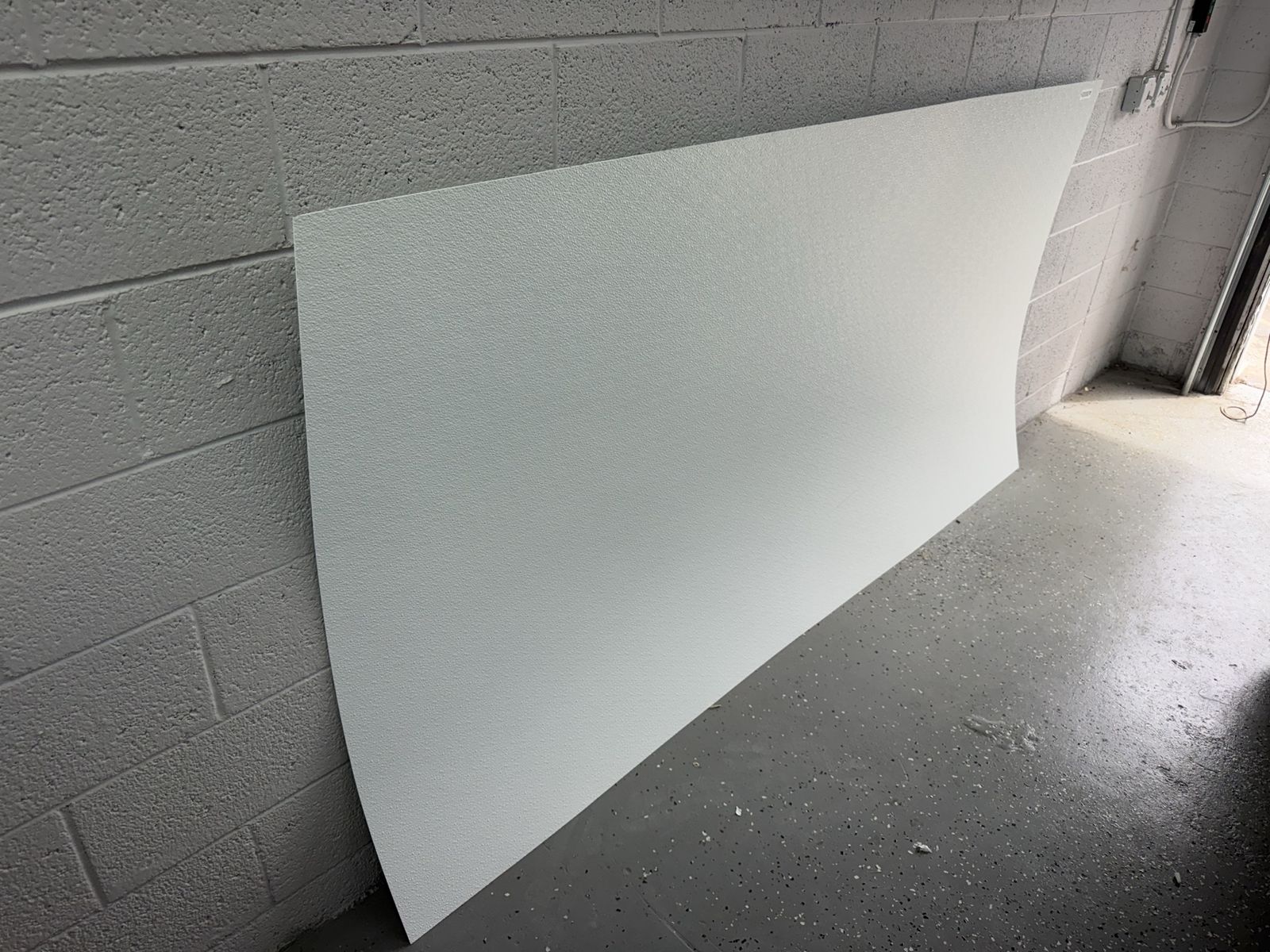 White Textured Plastic Sheet - Large Format, Durable Material FRP