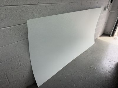 White Textured Plastic Sheet - Large Format, Durable Material FRP