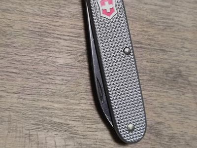 Vintage Victorinox Swiss Army Pocket Knife - Alox Silver Florist / Pruning Knife