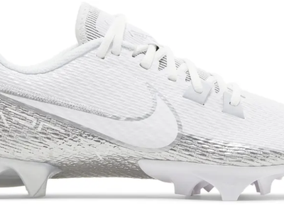 Nike Vapor Edge Speed 360 2 'White Metallic Silver' Football Cleats Size 8