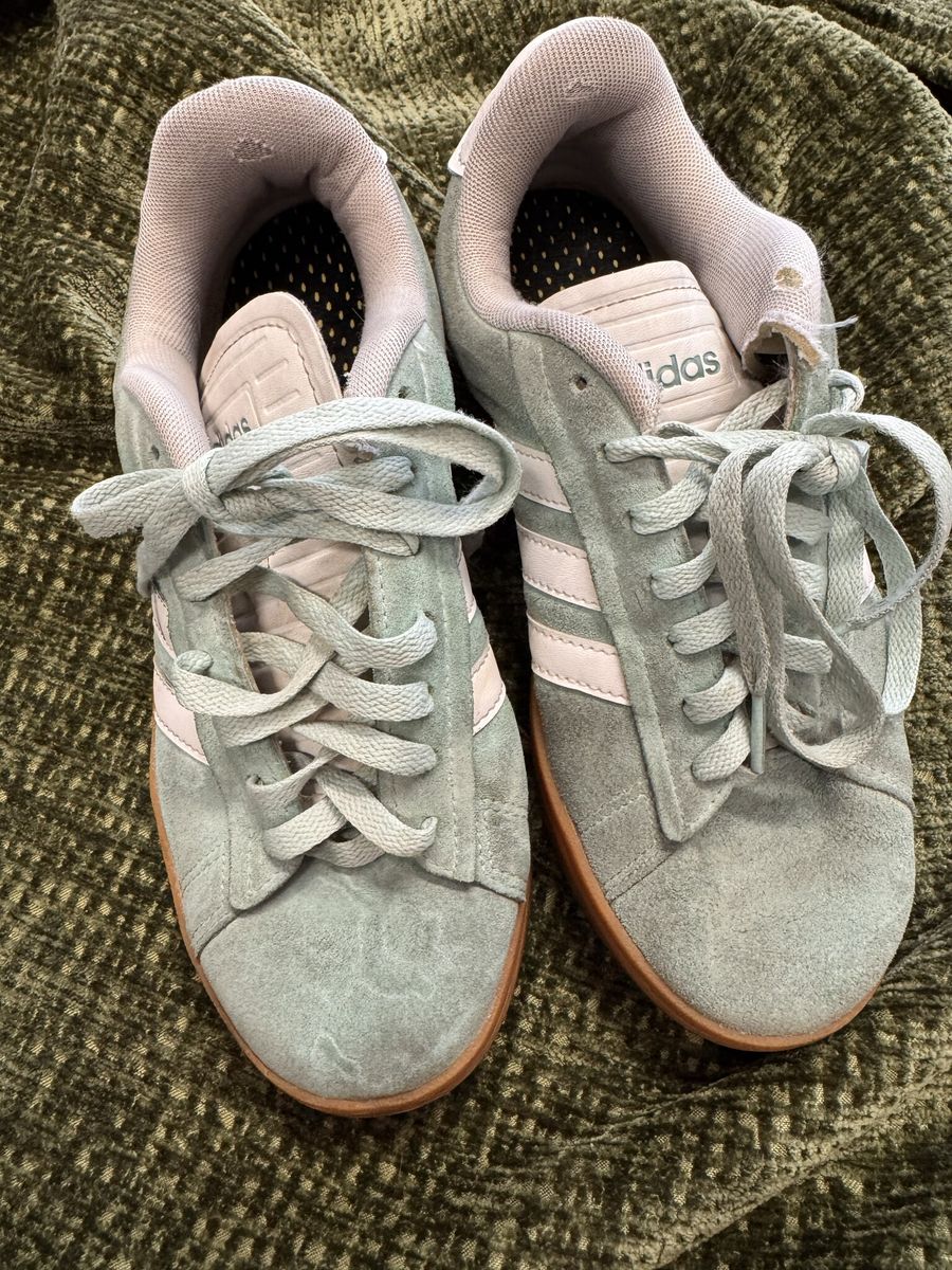 adidas Gazelle Bold Sage Green Suede - Womens 6.5