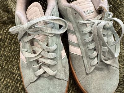 adidas Gazelle Bold Sage Green Suede - Womens 6.5