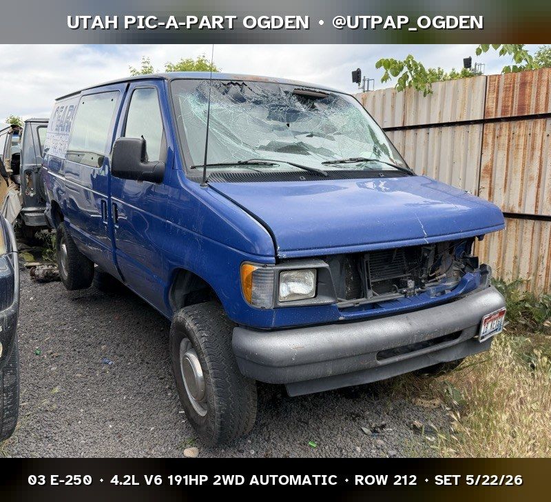 2003 Ford E-250 Parts - UTPAP Ogden