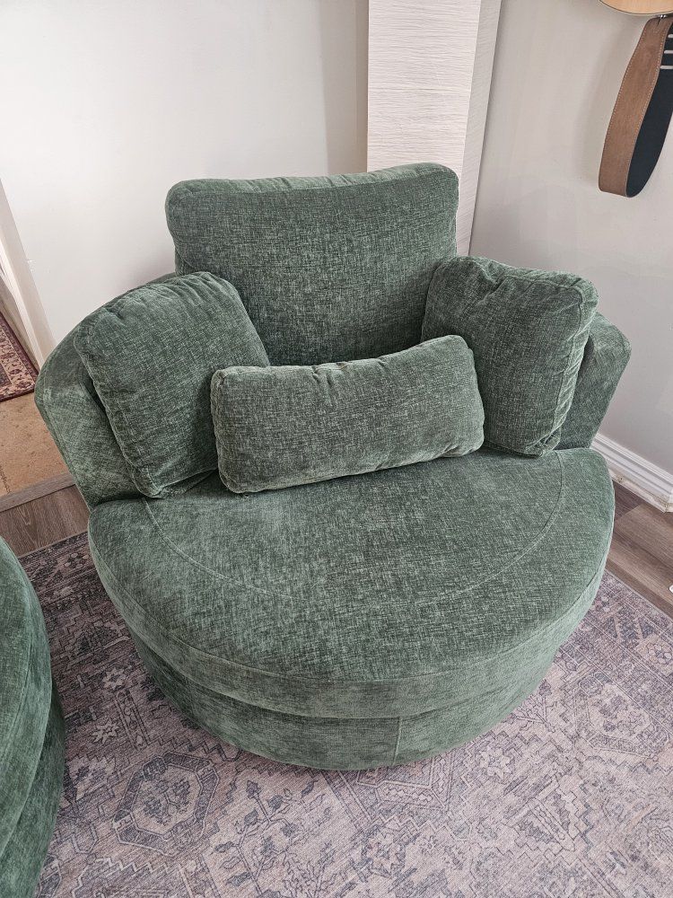 Green Round Chairs