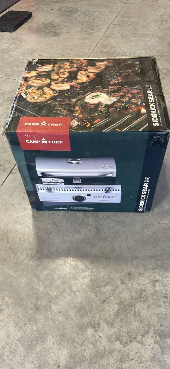 Camp Chef Sidekick Sear 14 Pellet Grill Attachment with Deluxe Grill Box