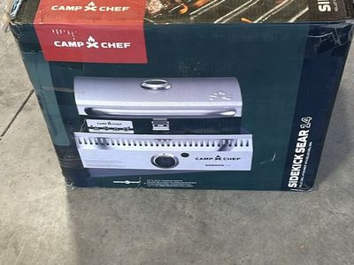 Camp Chef Sidekick Sear 14 Pellet Grill Attachment with Deluxe Grill Box