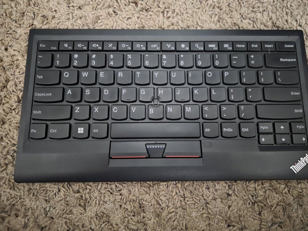 Lenovo Thinkpad KU-1255 USB Wired Keyboard TrackPoint - Used- As Is