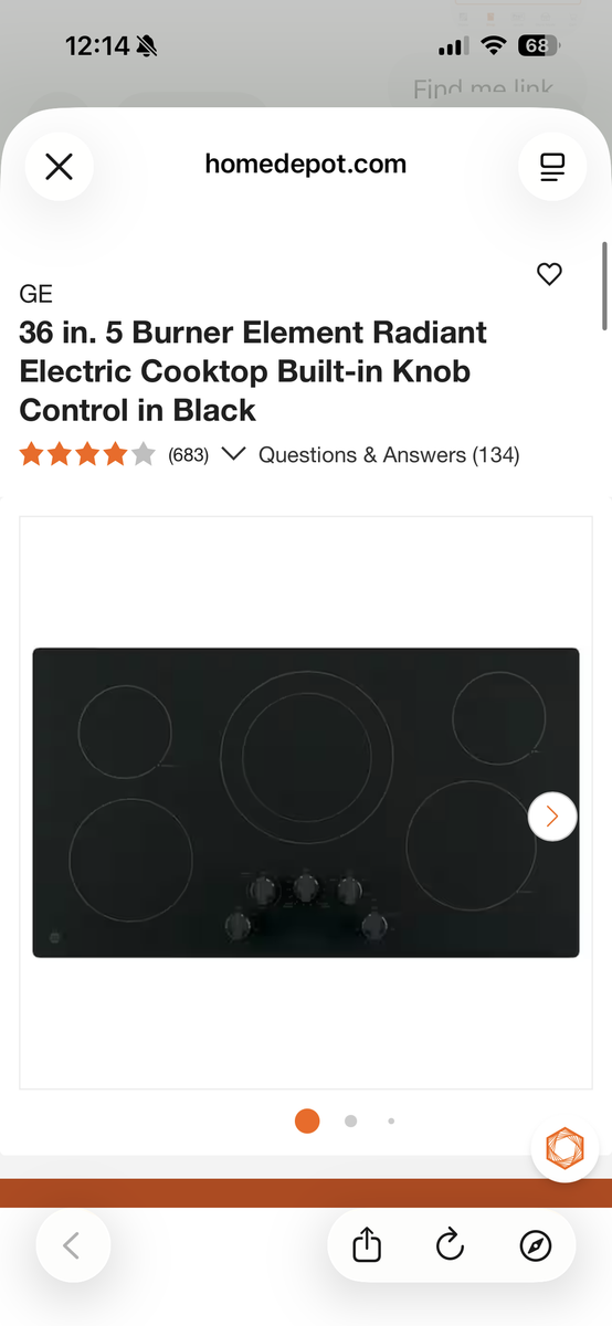 Electric cook top