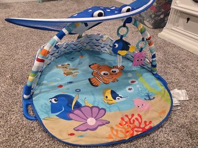 Finding Nemo Sea of Activities Jumper and Play Mat Used