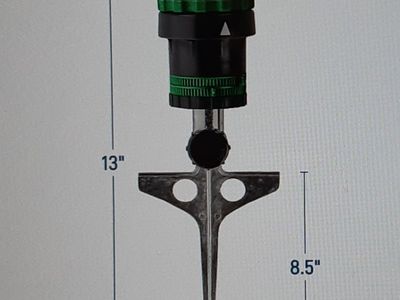 Orbit 58573N H2O 6-Gear Drive Rotary Sprinkler Head On Spike Base B 58573