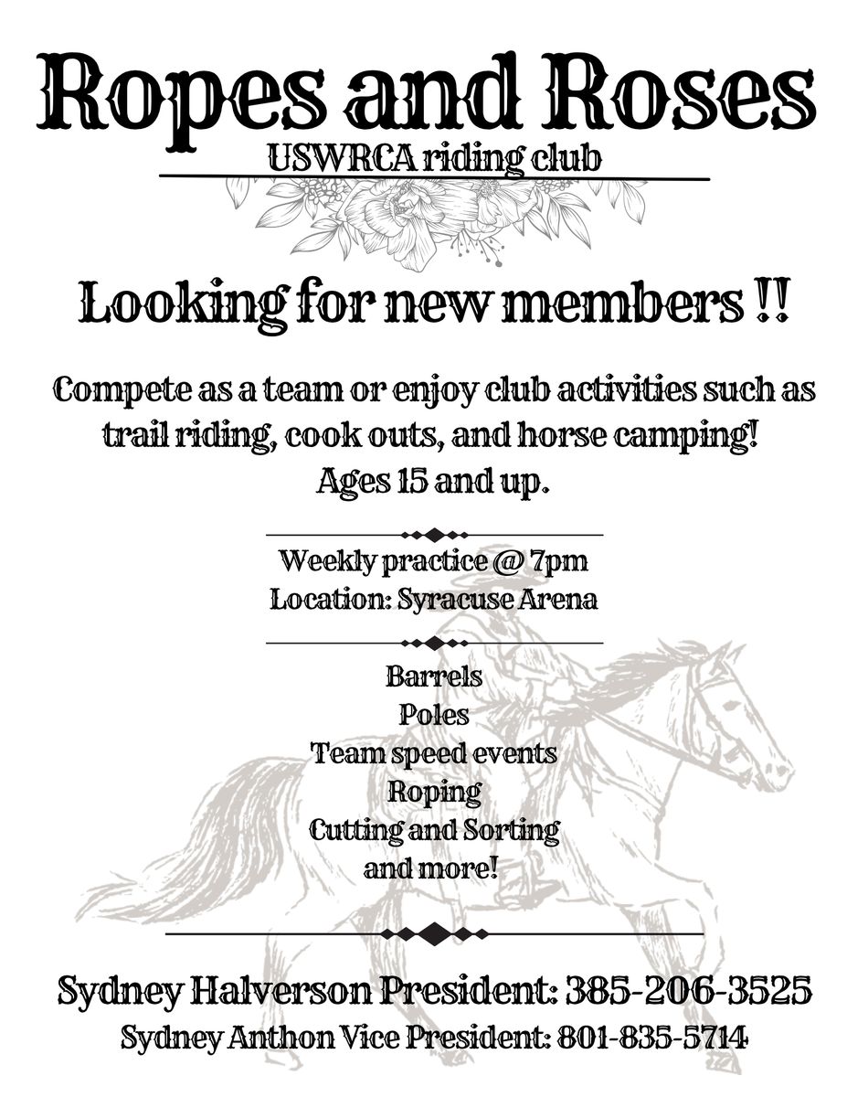 Riding Club Looking For New Members!