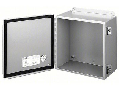 Hoffman A101004SSLP NEMA 4X Stainless Steel Electrical Enclosure Box 10x10x4 in.
