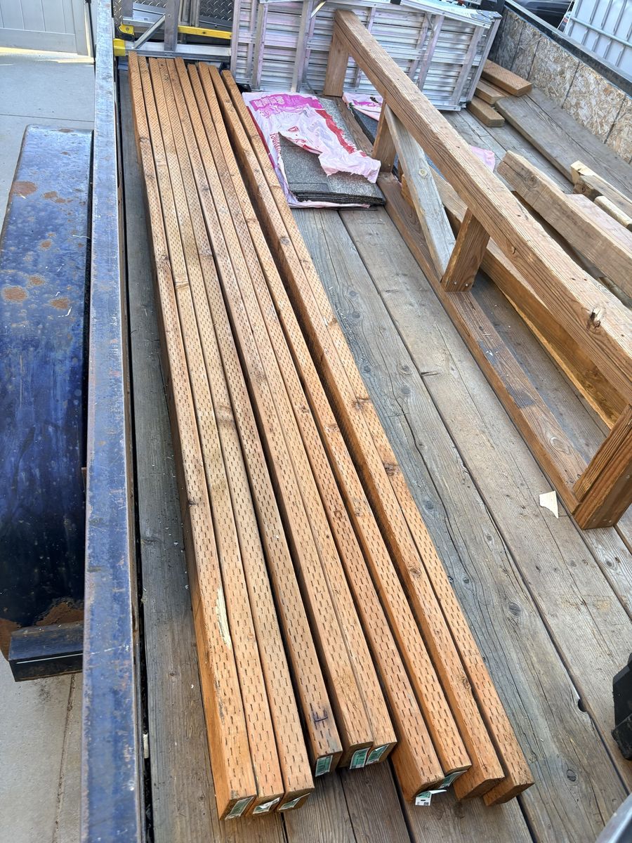 Ten 10ft 2x4 treated lumber