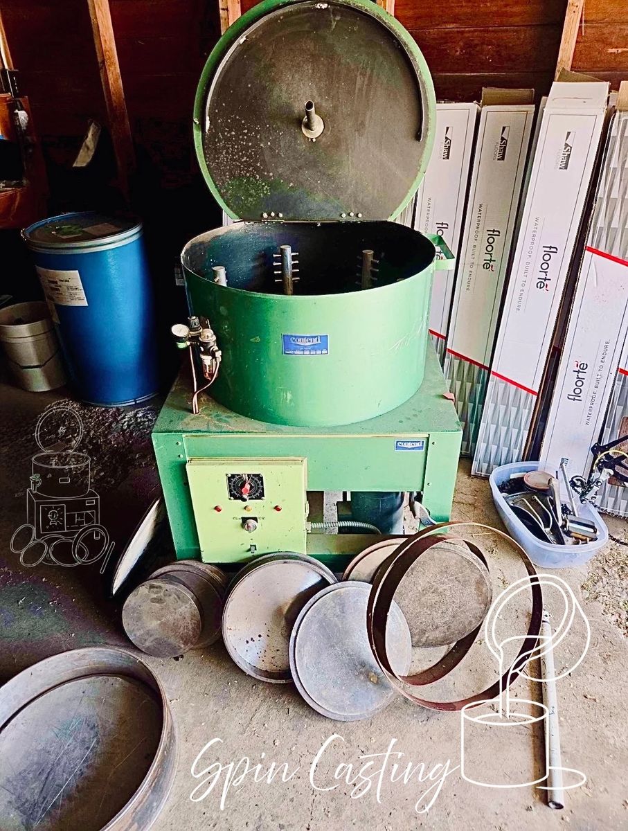 Contenti Spin Casting Machine with Mold Rings & Accessories