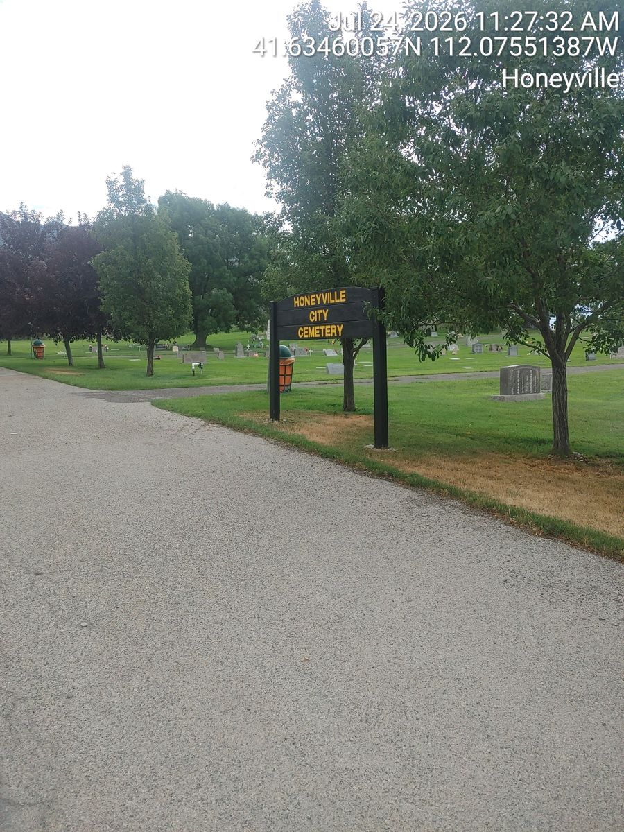 Honeyville cemetery plots