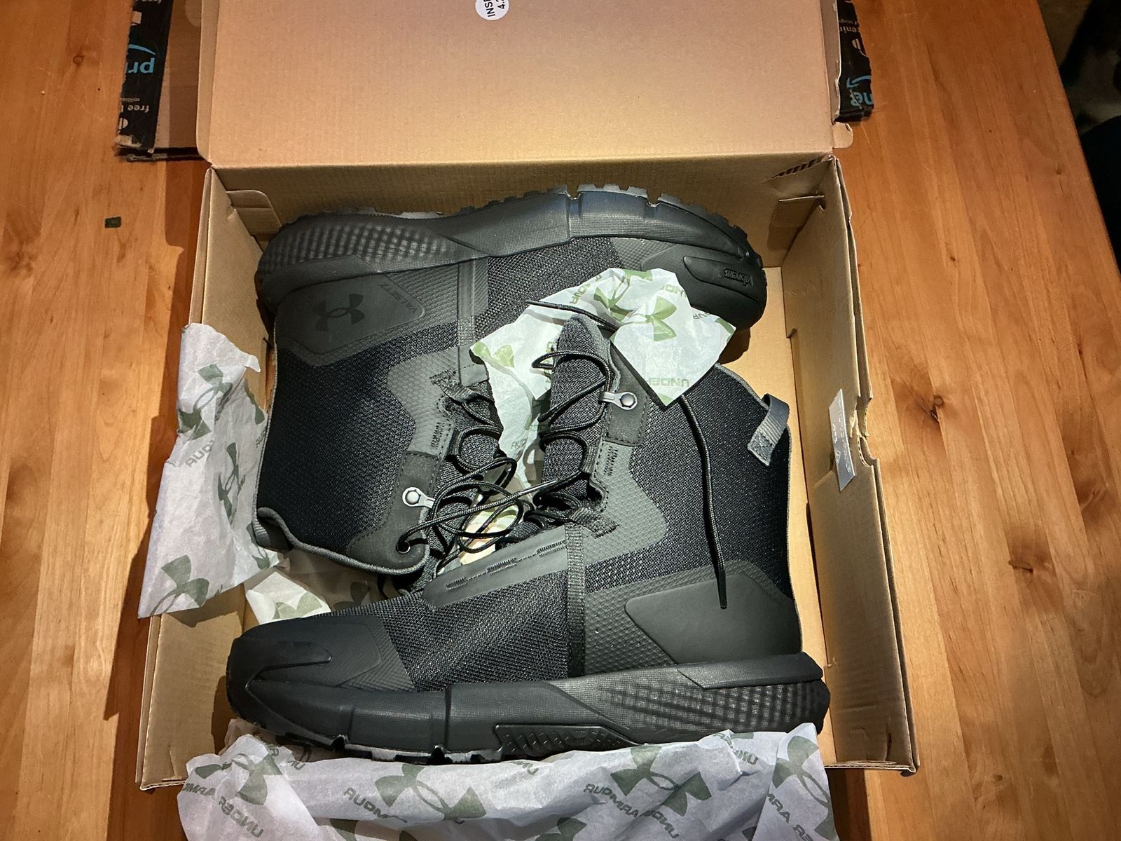 Under Armour UA Charged Valsetz Tactical Boots - Black, Size 10.5