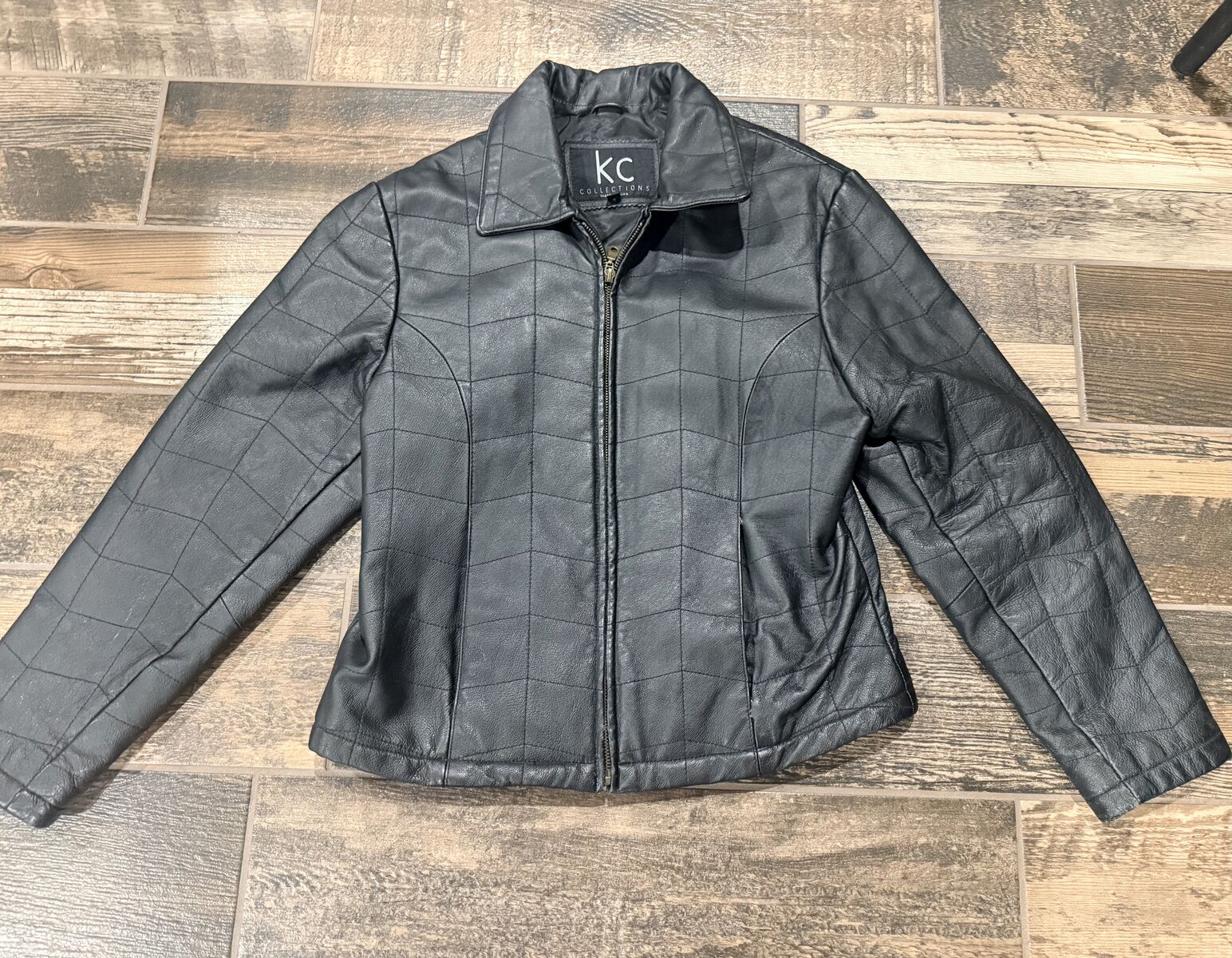 Women KC Collection Size Small Leather Jacket