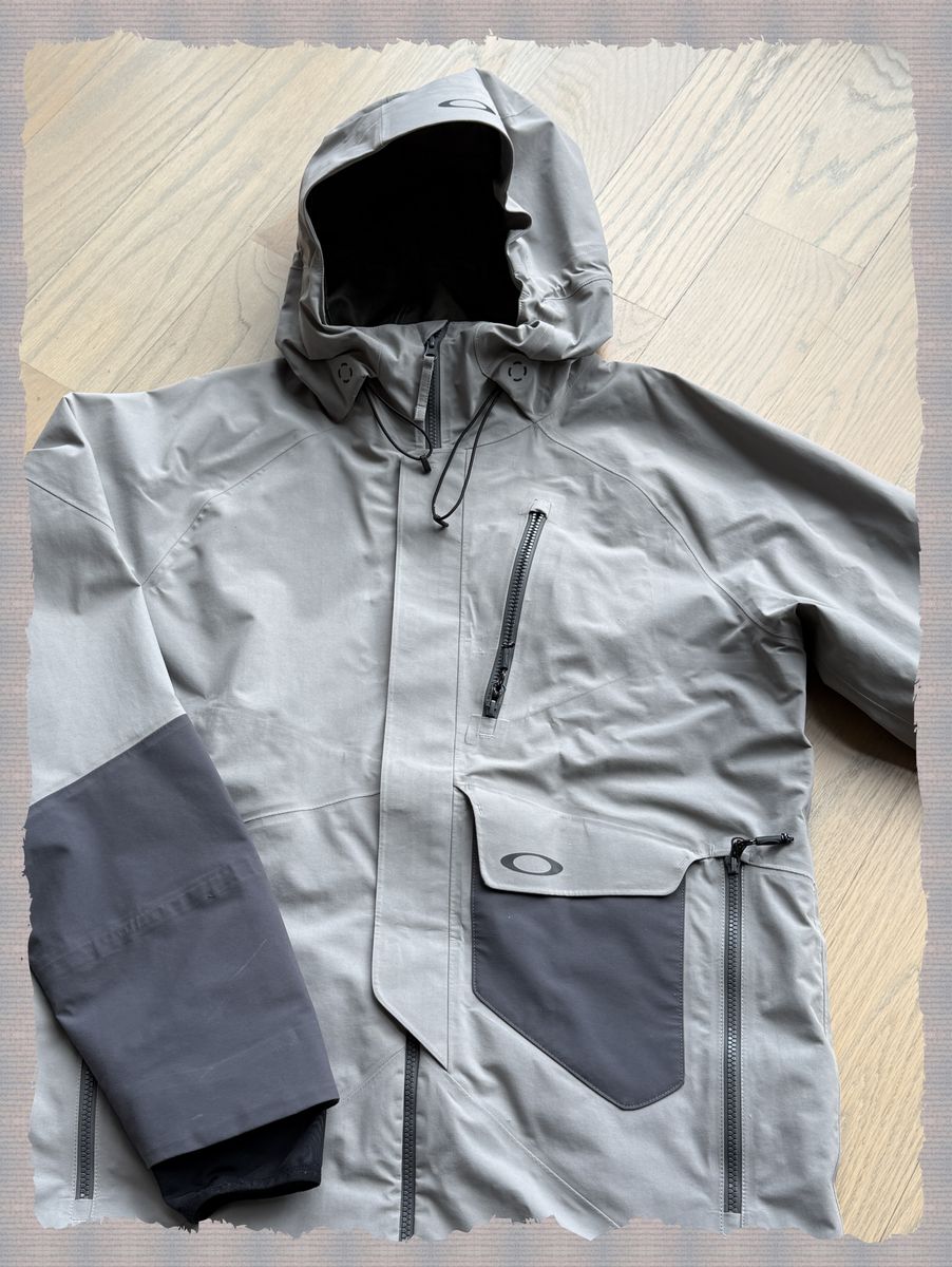 Oakley Men's Hourglass 3L Gore Jacket (Color: Grey | Size: XL)