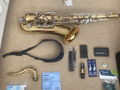 Yamaha Bb Tenor Saxophone with Hard Case & Complete Accessory Bundle
