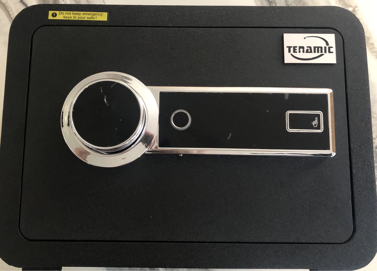 TENAMIC Electronic Digital Security Safe Box for Home Office Hotel, Black, Compact Design