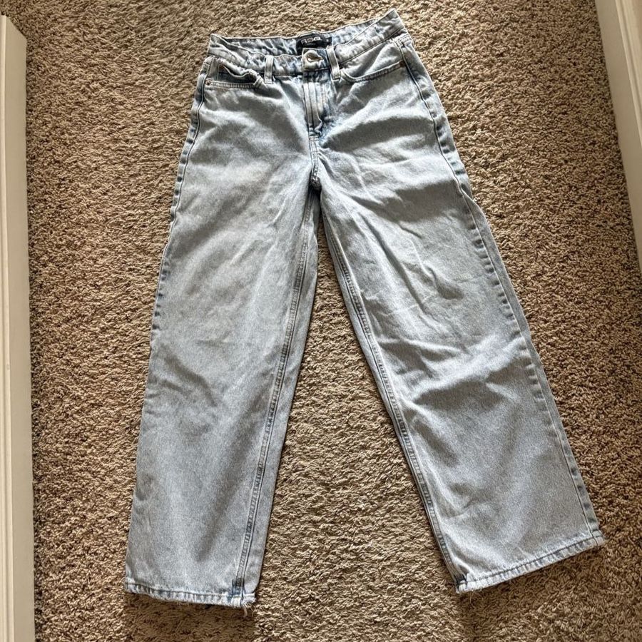Boys RSQ extra baggy jeans size 16 flame stitching