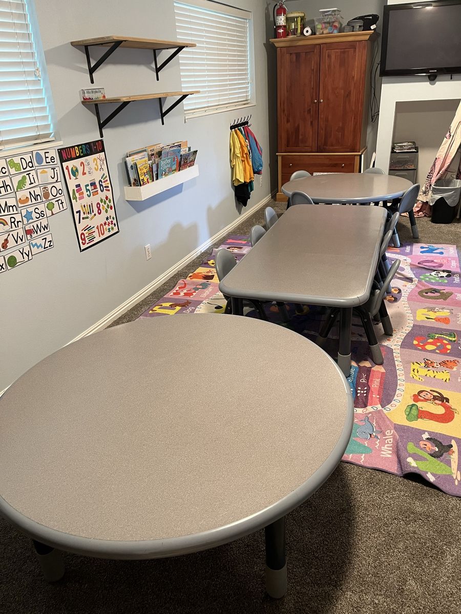 Preschool tables and chairs