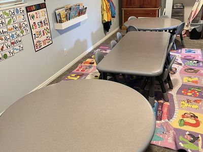 Preschool tables and chairs