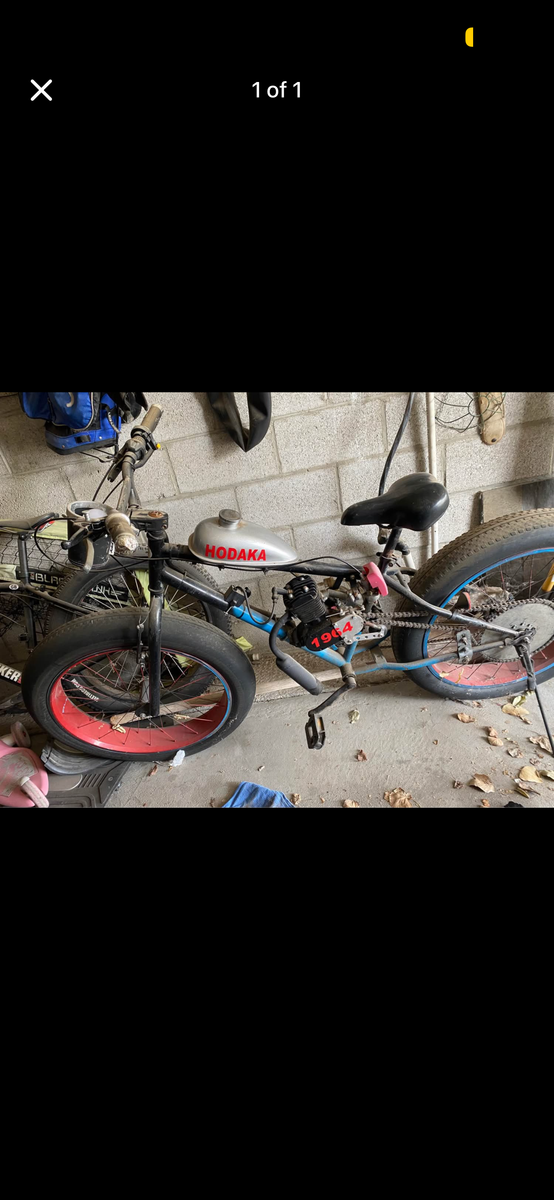 Gas powered bike