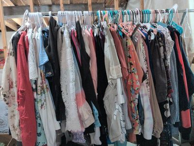 lot of women's clothes