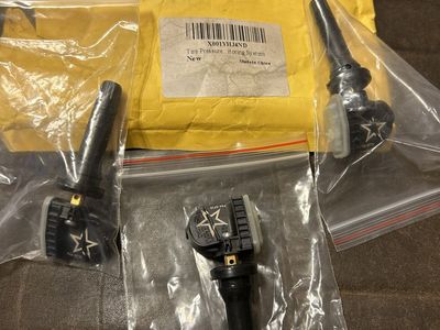 New Tire Pressure Monitoring System (TPMS) Sensors - Set of 3, Black, Made in China
