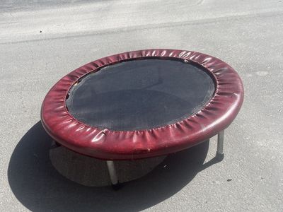 Burgundy Mini Exercise Trampoline Rebounder